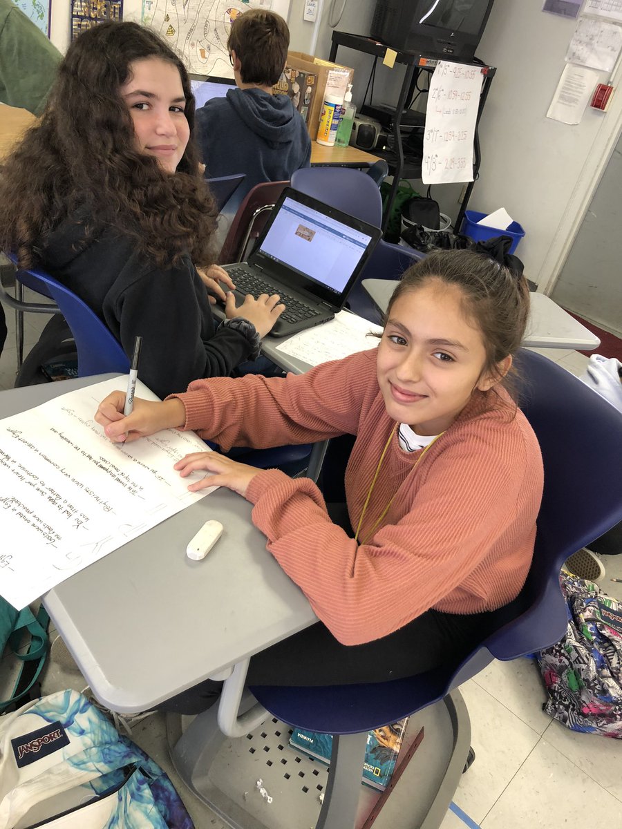 ABermanFCMS's tweet photo. Project time in World History. Different learning styles and preferences. #projectchoices #solo #partners #beanbag #floor #desk I’ll work over here. I’ll work over there. I’ll work on my project anywhere. https://t.co/Gc9rwAMNTH