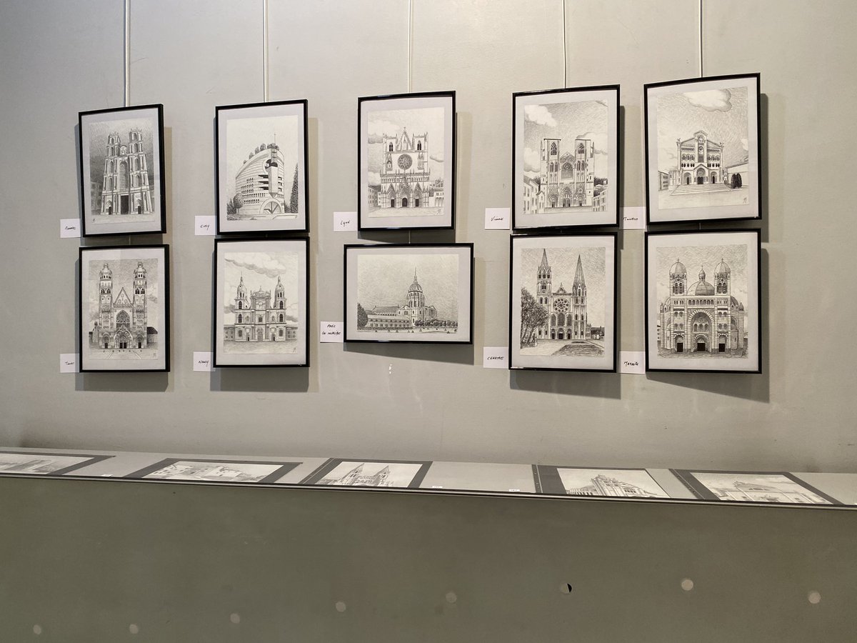 vbaladi's tweet photo. Vernissage de l’exposition des 188 cathédrales dessinées par Yann Messence, autour de @jdHAUTESERRE et en présence de Maître François Tajan. https://t.co/56GNRyoK5x
