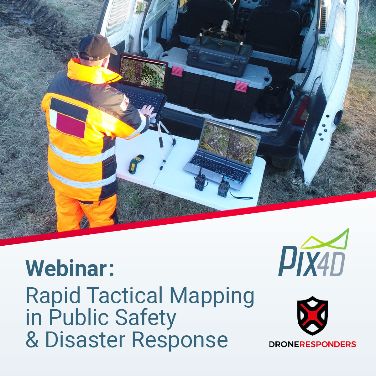 pix4d's tweet image. ⚠️ Reminder that we are hosting a free webinar next week (Dec 10)!

Learn from actual Public Safety professionals about their use of #Pix4Dreact in real world situations with tangible results.

Register now! 🔗 ow.ly/o6E650xr4FR