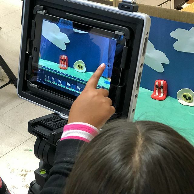 EYEExpressVideo's tweet image. The awesome iPad Stop Motion Club with @arlington_media at Key School in @apsvirginia @arlington.virginia