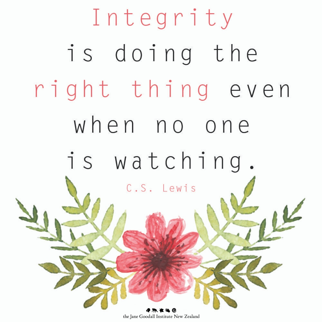 #WednesdayWisdom aligned with a core value of the JGINZ team.
Being honest &amp; showing consistent &amp; uncompromising adherence to strong moral &amp; ethical principles &amp; values. 
- In all that is said &amp; done, whether seen or unseen.

#MakeADifference #DoWhatIsRight
