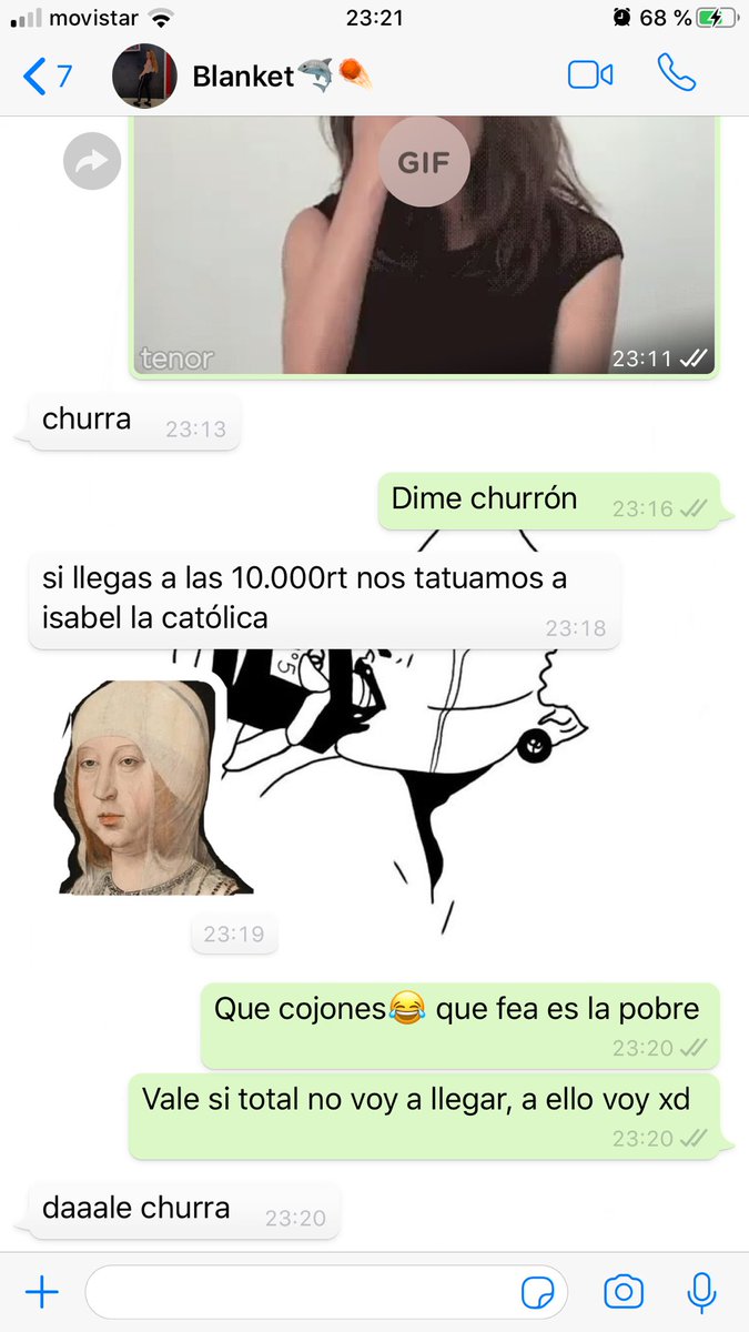 Paulalhz's tweet photo. Ya me joderia tatuarnos a puto Isabel la catolica @BlancaaaRd https://t.co/vCWyoWw1H2