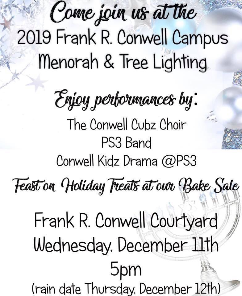 ps3pta's tweet image. Next Wednesday - Join us! Bring in the holiday cheer with
@ConwellTigers Conwell Cubz, PS3 band, and Conwell Kidz Drama #JerseyCity