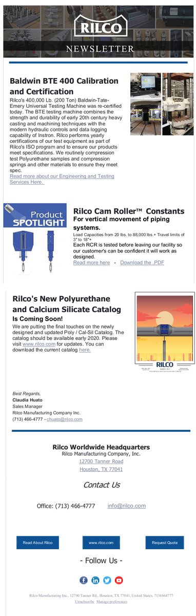 RilcoMFG's tweet photo. The December Rilco News is out. If you would like to receive future news please register at the BOTTOM of our website https://t.co/nbNPY1IJTd https://t.co/hqJDgBBPUq