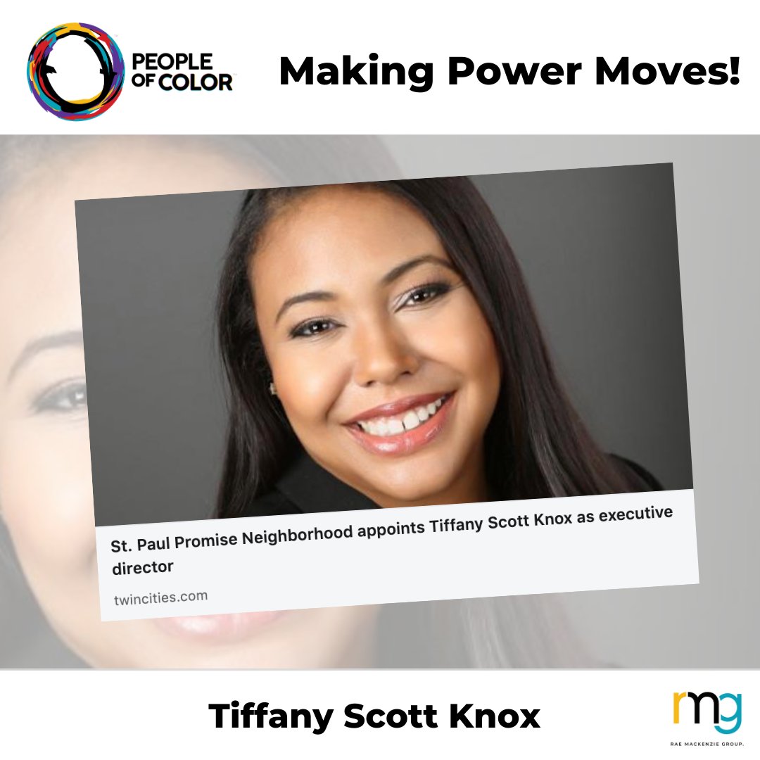 rmgcorp's tweet image. Tiffany Scott Knox is making #PowerMoves! @SPPN_News has appointed Tiffany as Executive Director! 

Congratulations, Tiffany!                                                    
 
📢Join The Conversation: #POCaccess #DiversityAndInclusion #ProfessionalsOfColor