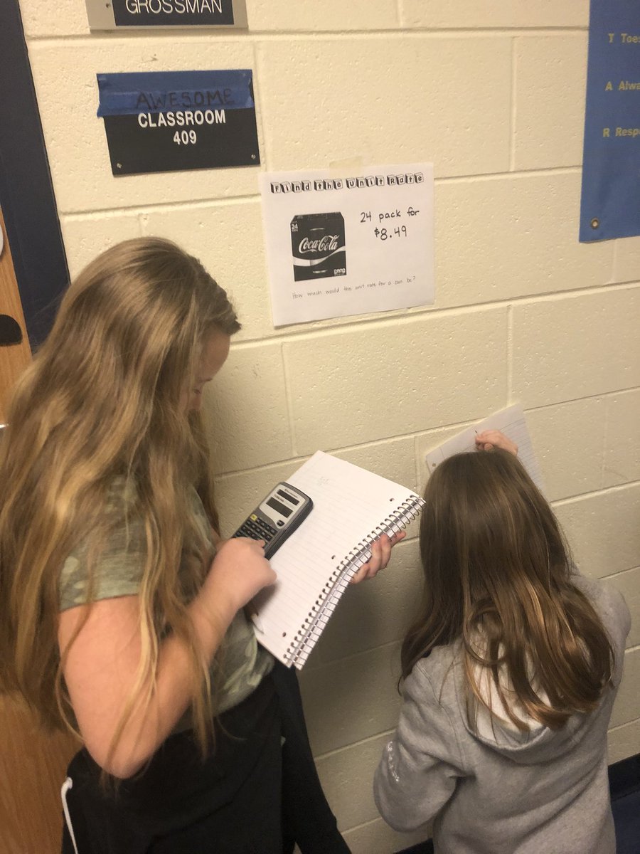 Working on some real life unit rates ! <a href="/obgSTARS/">O.B.Gates Elementary</a> #oneccps