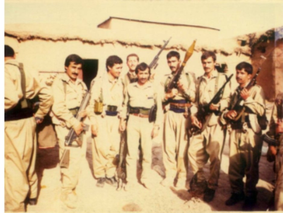 Murat Karayilan with fighters of the National Liberation Front of Kurdistan (ERNK) in Bakur.