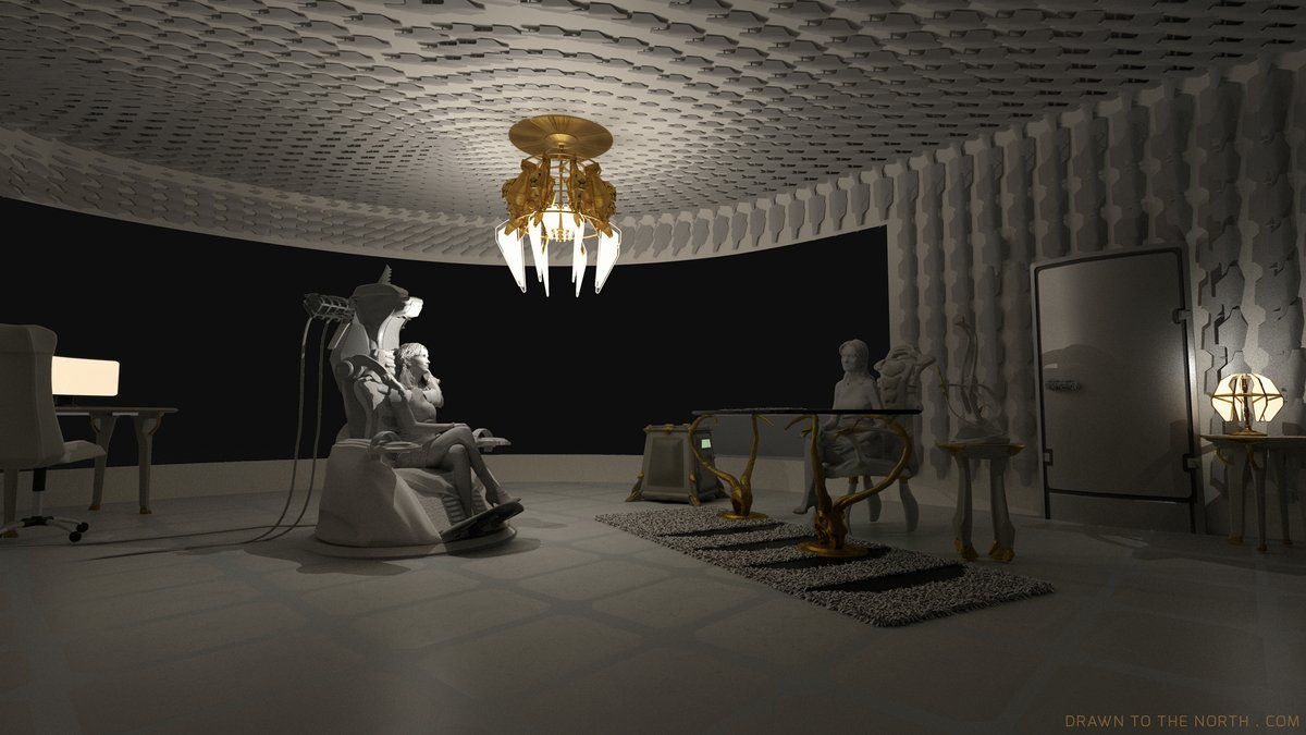 drawntothenorth's tweet image. A work in progress of an interior design for a cyberpunk nightclub boss&apos; interrogation room. artstation.com/artwork/0XklRe
#cyberpunk  #scifiinteriordesign #filmsetdesign  #setdesign #keyframe #conceptdesign #conceptart #gameconceptart #filmconceptart #modo #scifi #sciencefiction