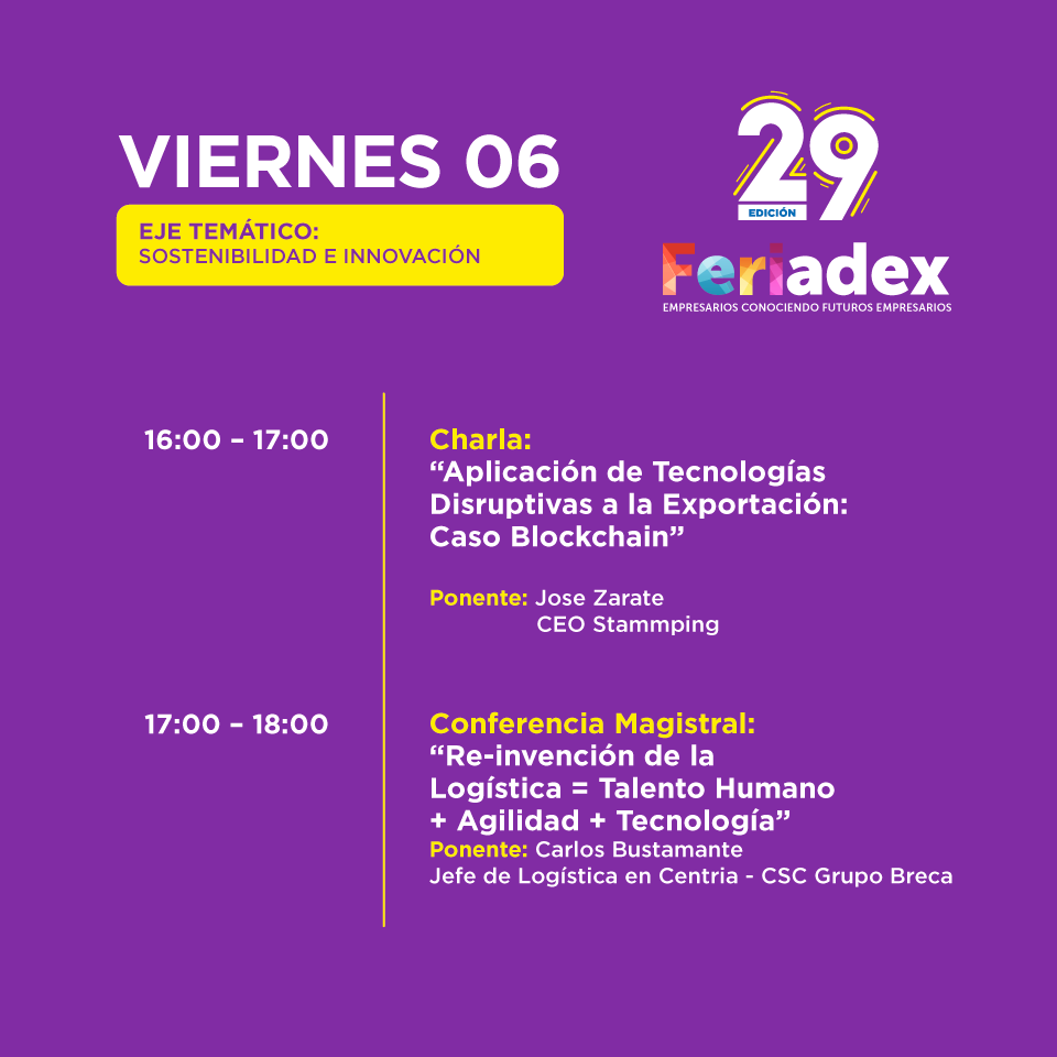 ADEX_PERU's tweet photo. #IngresoLIbre || #Conoce más sobre #exportación, #emprendimiento e #incoterms en las conferencia magistrales de #FeriAdex. Visítanos del 5 al 7 de diciembre en Av. Javier Prado Este 2875, San Borja.
Inscripciones: 👉 https://t.co/8Ow1u5DyMx https://t.co/FY9icRTcA4
