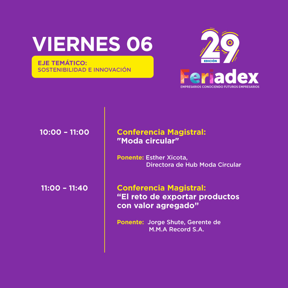 ADEX_PERU's tweet photo. #IngresoLIbre || #Conoce más sobre #exportación, #emprendimiento e #incoterms en las conferencia magistrales de #FeriAdex. Visítanos del 5 al 7 de diciembre en Av. Javier Prado Este 2875, San Borja.
Inscripciones: 👉 https://t.co/8Ow1u5DyMx https://t.co/FY9icRTcA4