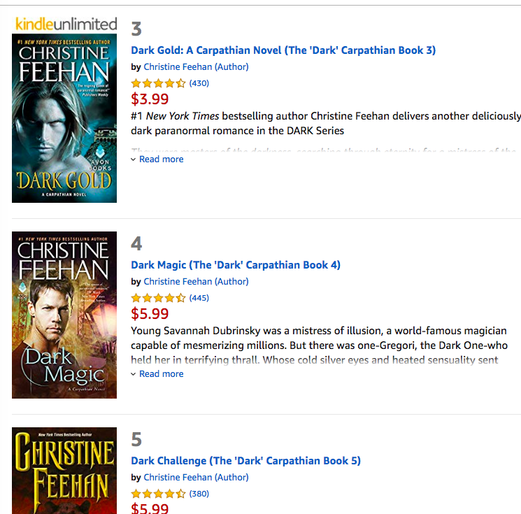 CDReisswriter's tweet photo. @AuthorCFeehan Hey - how about you try honest dealing and trademark "Dark Carpathian?" because I don't see DARK SERIES anywhere on the books.
It's almost like someone's making stuff up. https://t.co/VjApYq8s0p