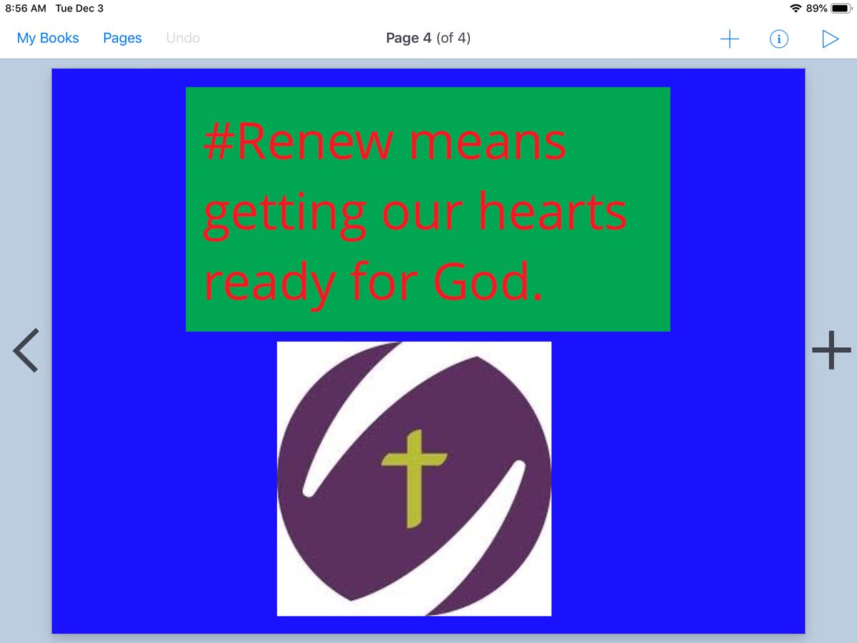 BLSDEN4's tweet photo. Renew means geting our hearts ready for God. #Trevor https://t.co/YIz3xi9ORG