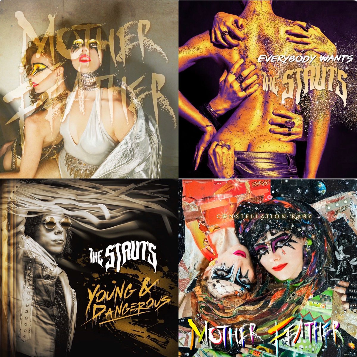 TommyWalker24's tweet photo. Easily the 2 BEST Rock albums of both 2016 & 2018 belong to @MOTHERFEATHER & @TheStruts Here are 2 bands that definitely should play shows together! What do ya think?!? Add em on @AppleMusic @Spotify whatev ya got! #FastAndDangerous #ConstellationBaby @MetalBlade @Interscope https://t.co/7BctLrKSrg