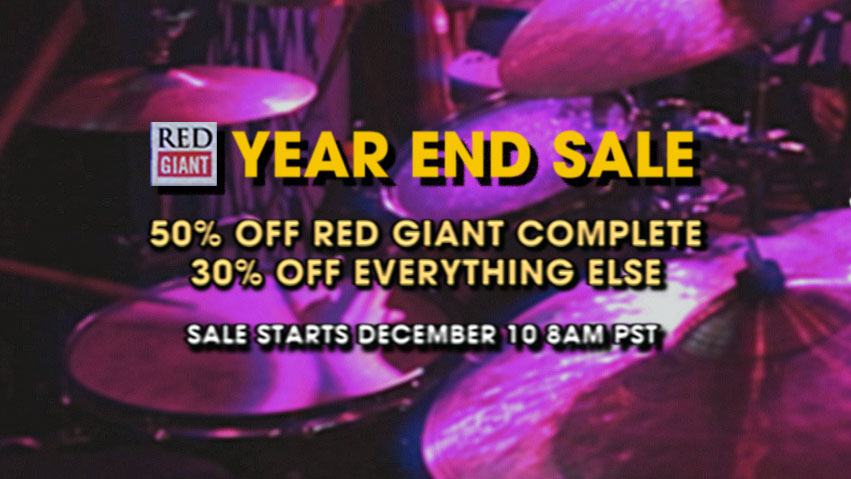MaxonRedGiant's tweet photo. YEAR END SALE 2019 | Our biggest sale of the year is coming Dec 10th! 💥50% off RG Complete and 30% off everything else!💥

Before then, follow + retweet with the hashtag #RGYearEndSale for a chance to win 1 year of RG Complete every 12h!😱

All the info: https://t.co/YYBfSrTWOi https://t.co/VflWwHtAdJ
