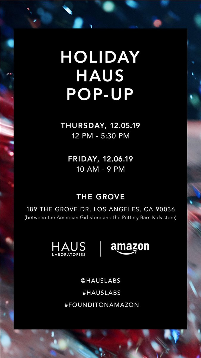 Lady Gaga On Twitter The Hauslabs Amazon Holiday Haus Pop Up