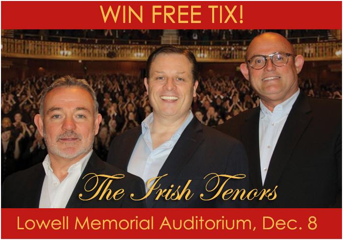 Win a pair of tix to #IrishTenors #Christmasconcert on Sunday, Dec 8 <a href="/LowellAud/">Lowell Auditorium</a> featuring <a href="/ronantynan/">Ronan Tynan</a> #AnthonyKearns &amp; #DeclanKelly. 

<a href="/MerrimackValley/">Greater Merrimack Valley CVB</a> <a href="/IrishLowell/">Lowell Irish Festival</a> <a href="/LowellIrish/">Lowell Irish Week</a> <a href="/LowellFolkFest/">Lowell Folk Fest</a>  @newenglandvisit <a href="/irishecho/">Irish Echo Newspaper</a> irishmassachusetts.blogspot.com/2019/12/irish-…