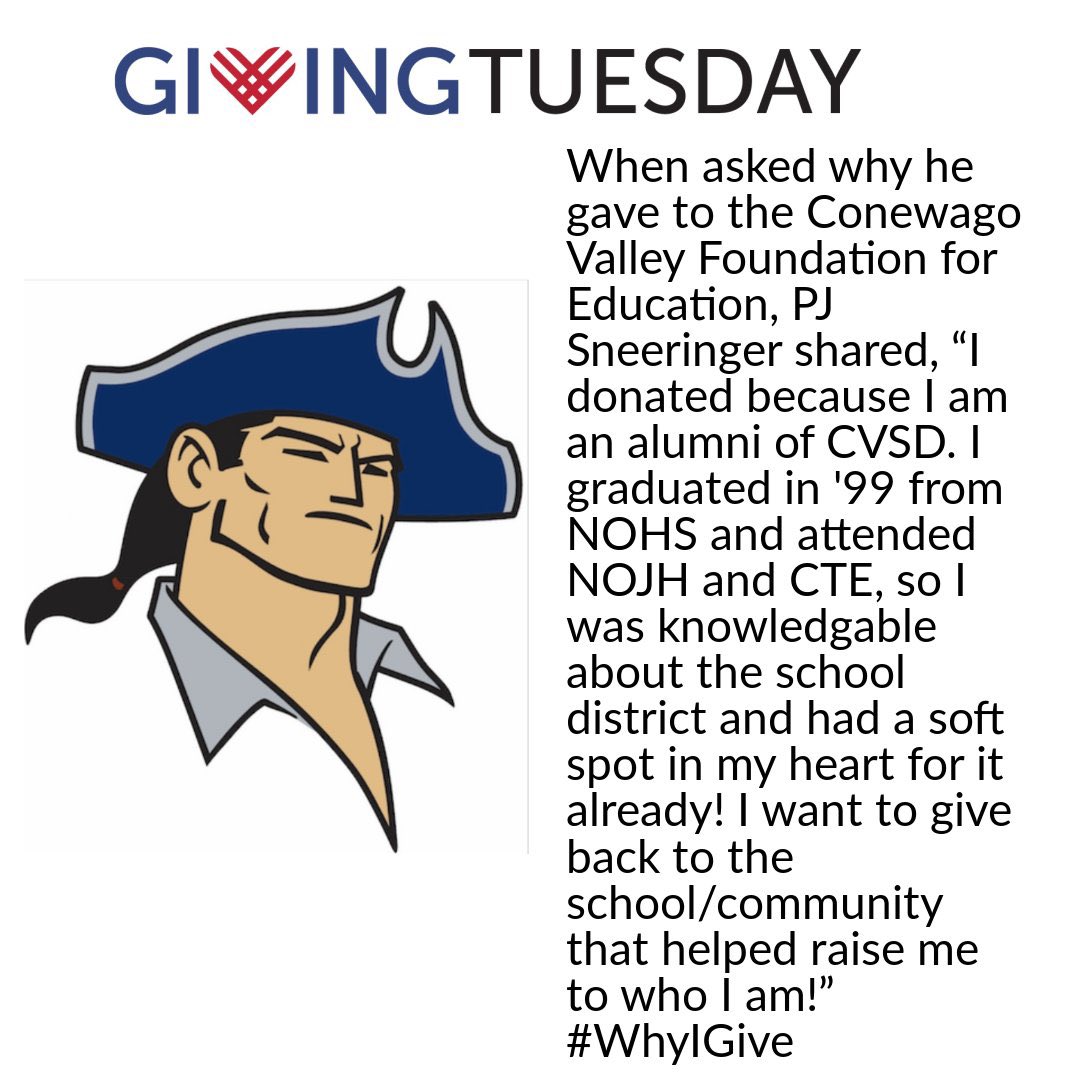 CVFEorg's tweet image. Alumni like PJ help us succeed! If you are an alumni and would like to learn more about us, check out our social media pages and our website. cvfe.org @cvsd17350 #colonialpride #onceacolonialalwaysacolonial