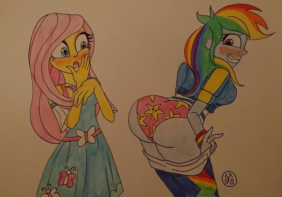 FlutterDashFans's tweet image. "I want to kiss..."
"You can kiss da booty!"
By: fav.me/ddip67v
#shipping #Fluttershy #RainbowDash #Mylittlepony #Brony