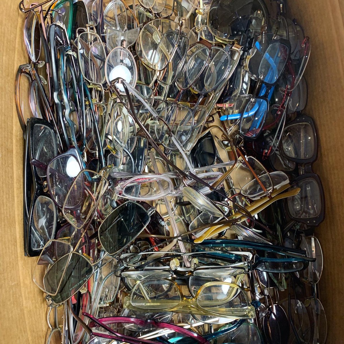 respectacleorg's tweet photo. Look at all of these donated glasses! We are always happy to receive donations like these. These glasses will be cleaned, inspected, and shipped to those in need. #givingback #nonprofit #GivingTuesday2019 https://t.co/cid39oS30m