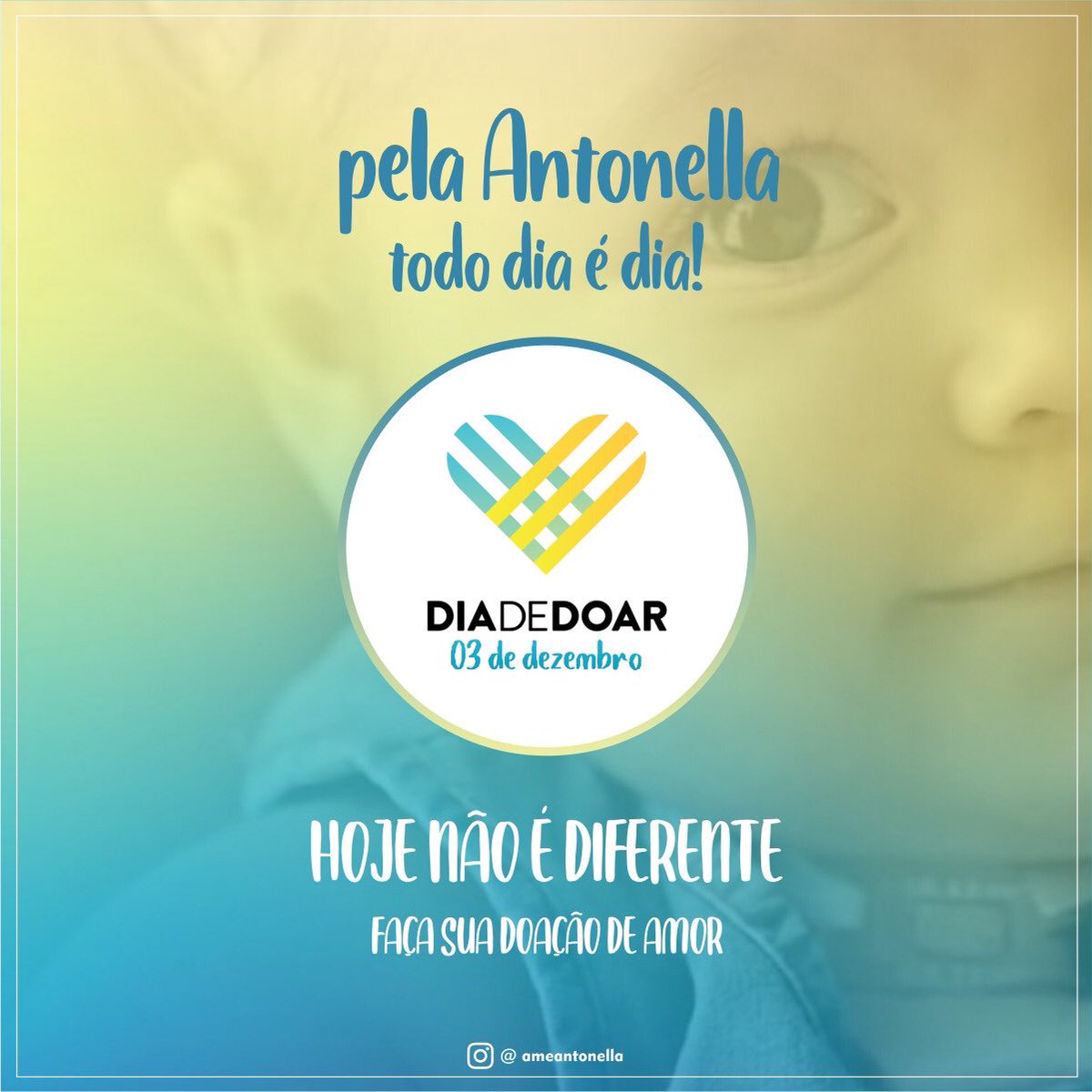 Para ela todos os dias contam muito! Cada minuto é um tempo a menos para o prazo da medicação que buscamos! Uma chance de viver uma vida próxima do normal. E hoje é o #diadedoar! Mais um motivo para ajudar nossa princesinha ❤️ Acesse no perfil e veja as formas. #GivingTuesdayCA