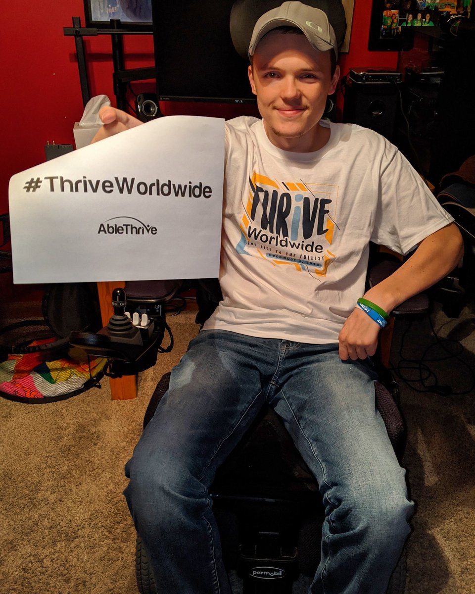 Mason Ellis (@masonx54) on Twitter photo Checking in for <a href="/AbleThrive/">AbleThrive</a>'s #ThriveWorldwide from Indiana! Post your own photo with the hashtag #ThriveWorldwide if you believe in living life to the fullest! #Thrive #Inclusion #Diversity #Disability
.
Today is International Day of Persons with Disabilities! ♿ Checking in for <a href="/AbleThrive/">AbleThrive</a>'s #ThriveWorldwide from Indiana! Post your own photo with the hashtag #ThriveWorldwide if you believe in living life to the fullest! #Thrive #Inclusion #Diversity #Disability
.
Today is International Day of Persons with Disabilities! ♿
