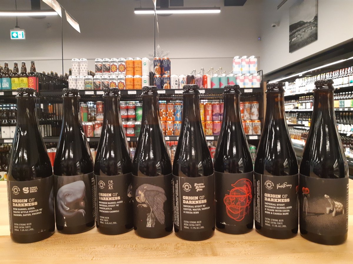 Collective Arts Origin of Darkness beers have arrived! Available in select JAK's stores including Williams Lake, Maple Ridge, Penticton, and more!  😋 😋 😋