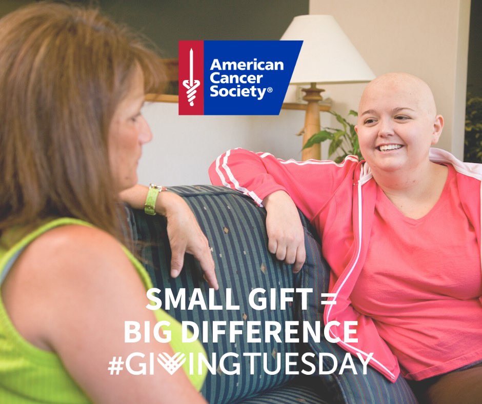 Support American Cancer Society - Memphis by donating for #GivingTuesday at 
Donate today at bit.ly/2MnzZsB.  Every gift makes an impact.