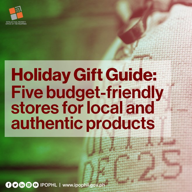 IPOPHL's tweet photo. In search of holiday gift ideas? ๐๐๐
Here are five local stores, where you can get budget-friendly, standards-compliant, and original goods! ๐ #SupportLocal #RespectIntellectualProperty #NoToFake #NoToCounterfeit https://t.co/LsLzNBcdgd https://t.co/90R0QvbmqJ