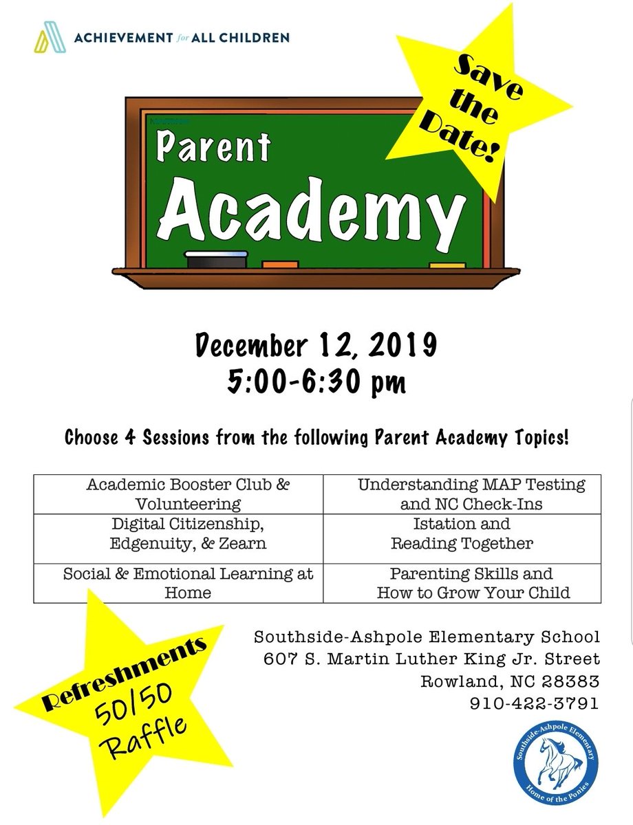 AchievementAll's tweet photo. Very excited about the Parent Academy at Southside-Ashpole on December 12th!!! @triciacotham @BethLPittman @ZeeWalker4 @graham_jami @DrKLBowen #leadership #growth #Achievement #education #nced https://t.co/7WqzpacjUi