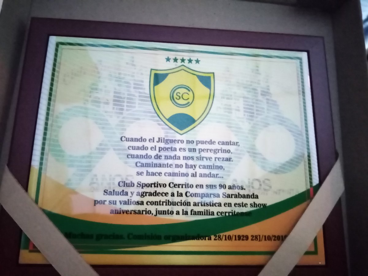 SportivoCerrito's tweet image. #90años🔰

Los artistas que participaron en el gran festejo llevado a cabo el domingo pasado se llevaron de recuedo una plaqueta.

Muchas gracias a todos por estar presentes 👏👏👏👏👏👏

#CSC90años🔰