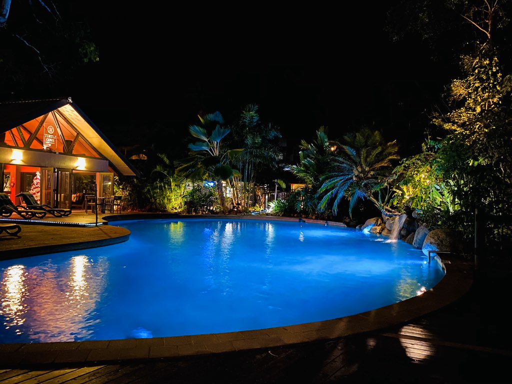 Night swim anyone?.. Our pool and spa are open 24/7
