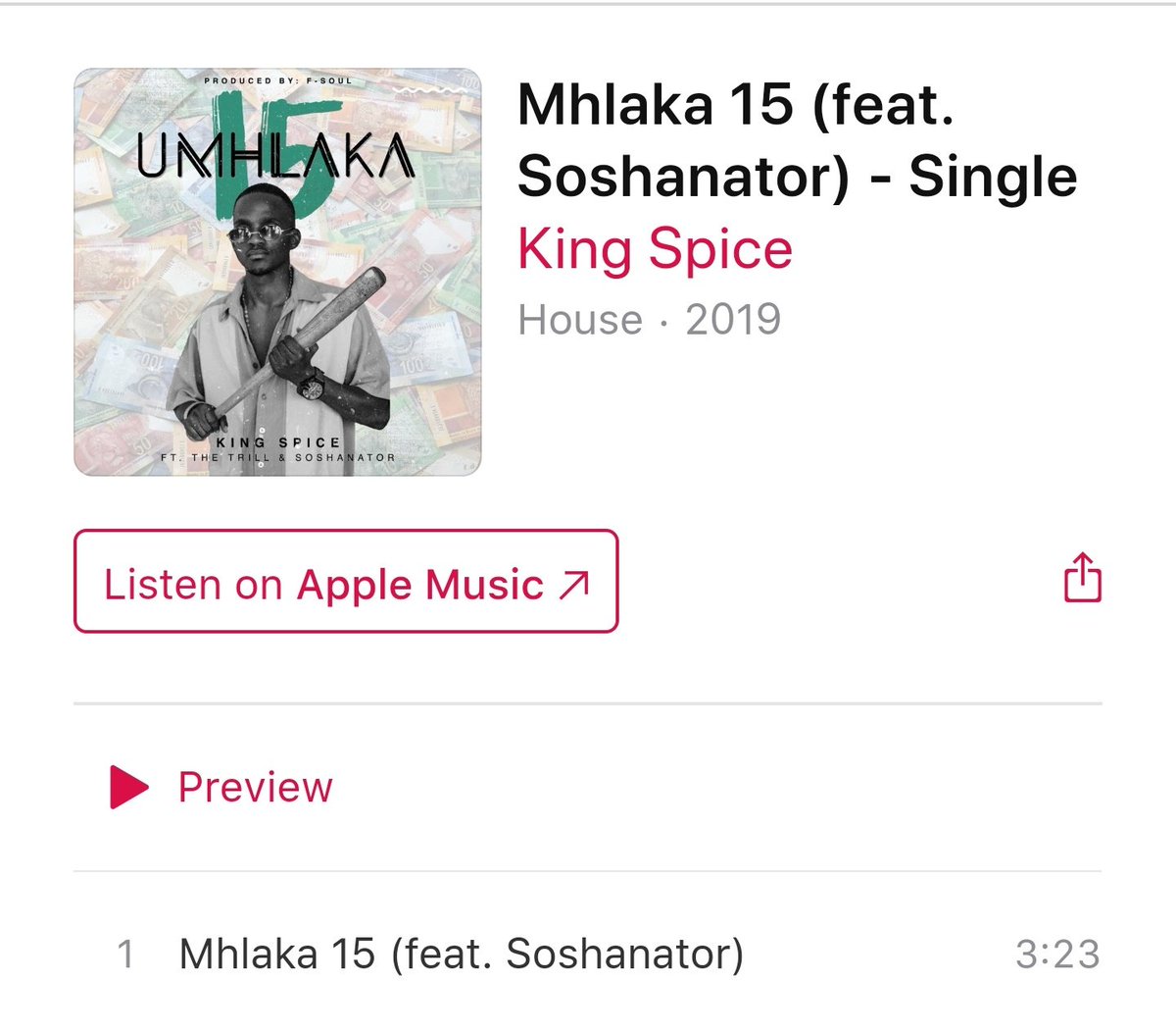 Bang it in your speakers then Please Retweet!!! uMhlaka 15 imali iyangena 💰

music.apple.com/us/album/mhlak…