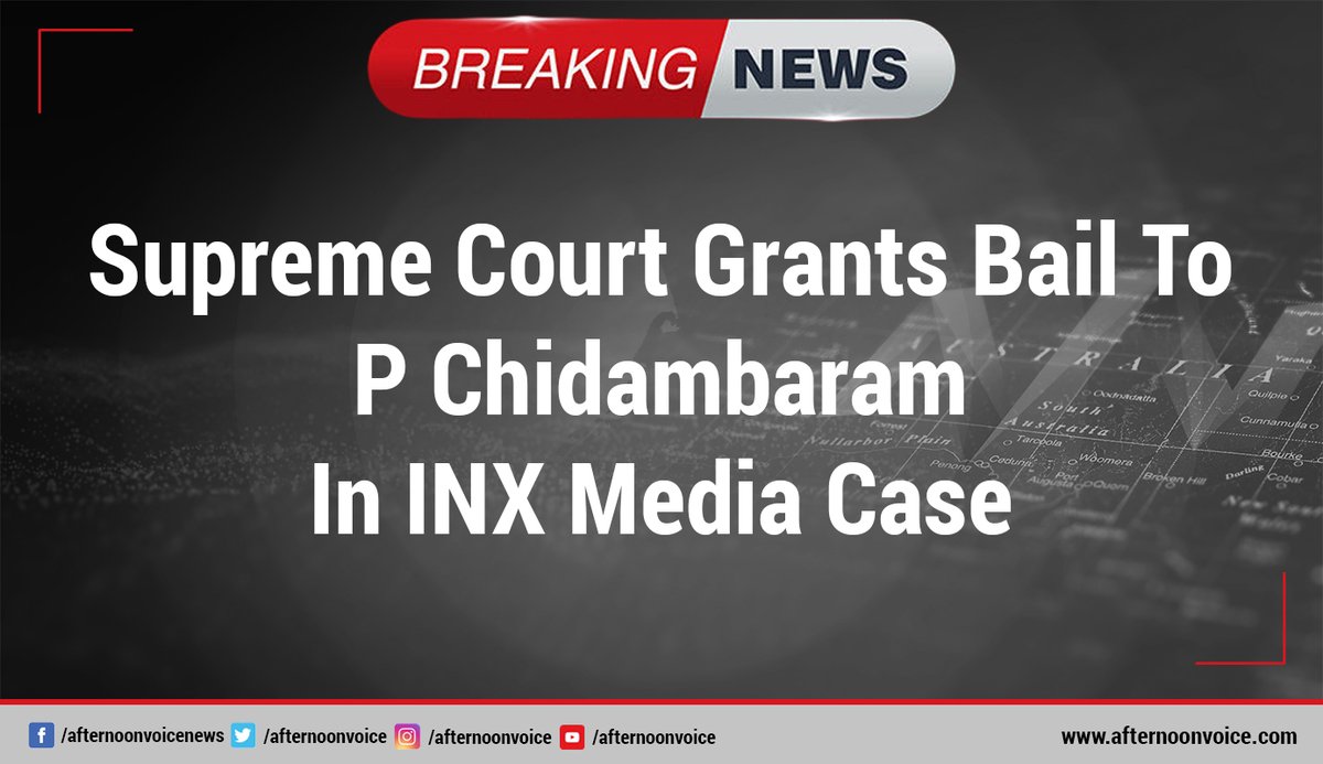 Afternoon_Voice's tweet image. #INXMediaCase #INX #MediaCase #INXMedia @PChidambaram_IN @KartiPC @INCIndia