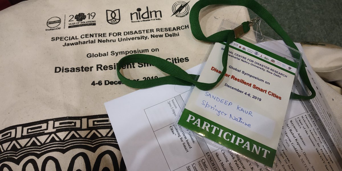 SandeepPalgrave's tweet image. All ready and set for Global Symposium on "Disaster Resilient Smart Cities" organised by @SCDR74782291 #DisasterResearch #JNU #SCDR @Palgrave_ @SpringerNature