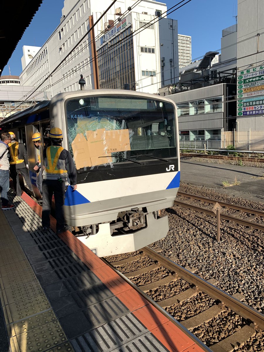 我孫子駅で人身事故 グチャって凄い音 フロントガラス破損 飛び込みか ニュース速報japan