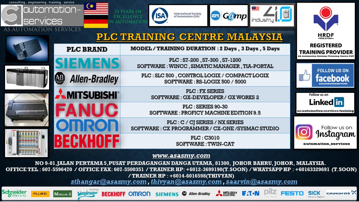 AutomationMy's tweet photo. #Omron #C_Series #PLC Basic &amp; Intermediate with #CXProgrammer Software, 8 Days Weekends ( Contract Base Training November Batch ) company from Indonesia. #sysmacstudio #industrialautomation #plctrainingmalaysia #malaysianindustry #engineering : https://t.co/ewt5G2XmTF https://t.co/RCHSYDQ2Ph