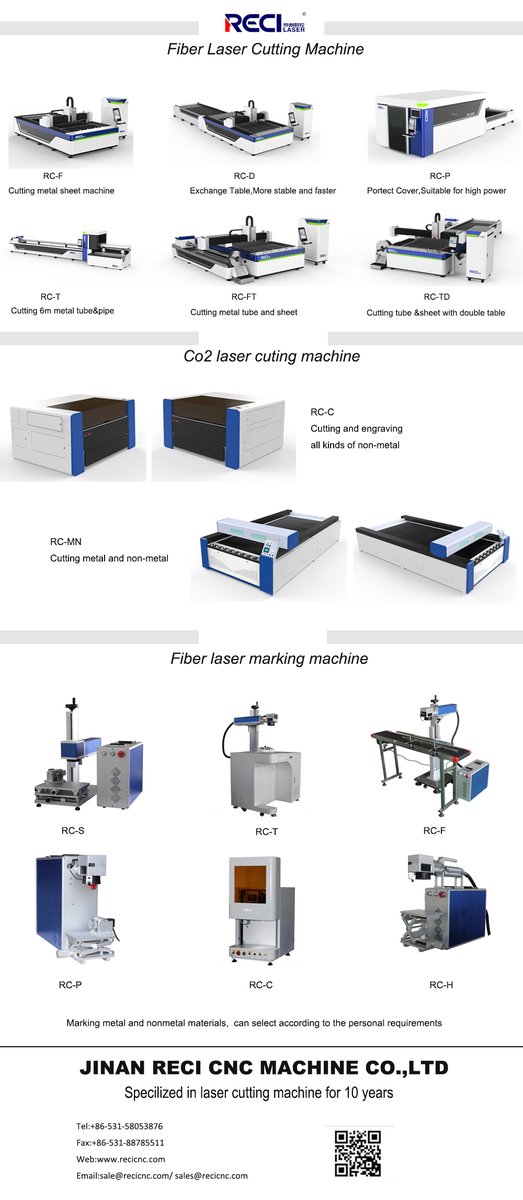 ReciLtd's tweet photo. RECI LASER Machines, mail us if you need them, best services and high quality machines are waiting for you~~~#laser #cuttinglaser #cuttingmetal #metalcutter #cutter #metal
https://t.co/cEXHgwXu0U
🧐Our e-mail: sale@recicnc.com https://t.co/oVJk7vlwG2