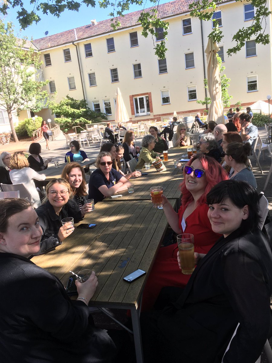 drsarahcroker's tweet photo. The lovely side of academia... Cheers to another brilliant conference! @AusHumanBiology #ASHB2019 https://t.co/nzvkZrRWTs