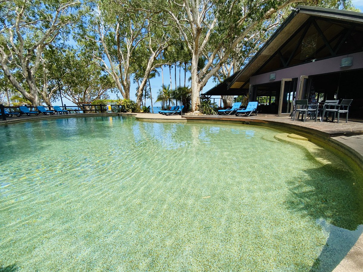 Cool down in our massive pool!