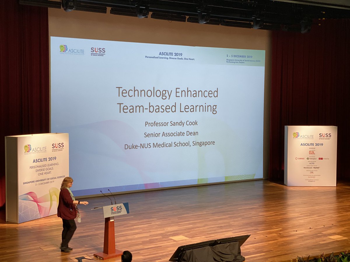 #ASCILITE2019 day 2 kicking off with a keynote on TBL <a href="/chrisr2007/">Chris Roberts</a>