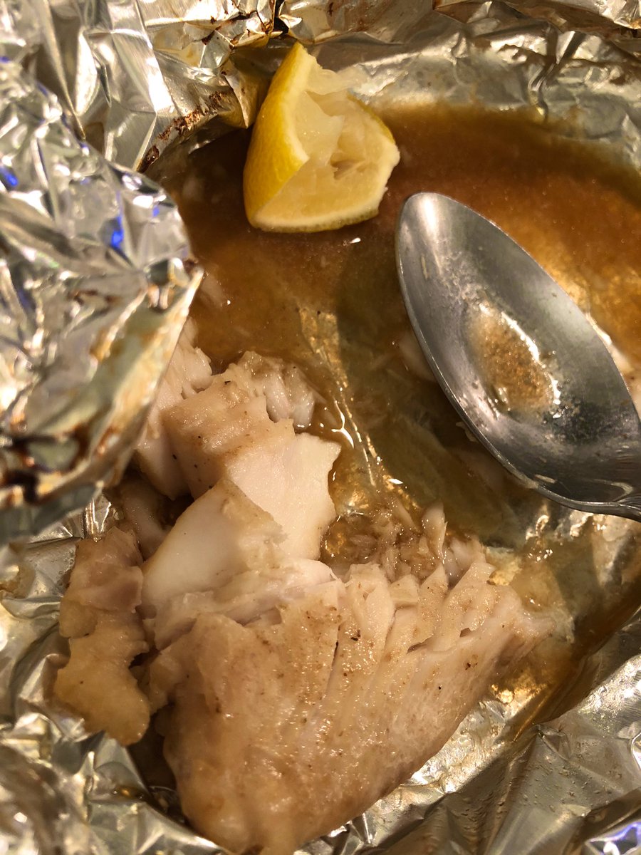 lovebasilsage's tweet photo. I could drink this!

Whitefish with garlic + lemon baked in turkey drippings. https://t.co/3z1WC74k4a