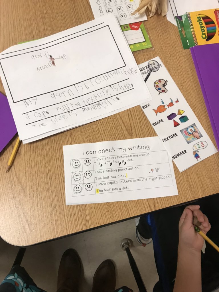 DrAshleyBeasley's tweet photo. Check out that kindergarten writing! Mrs. Cardwell, Mrs. Short and Ms. Kirkland are producing PHENOMENAL writers! #eastsideeaglepride https://t.co/jJ19uhmvV8