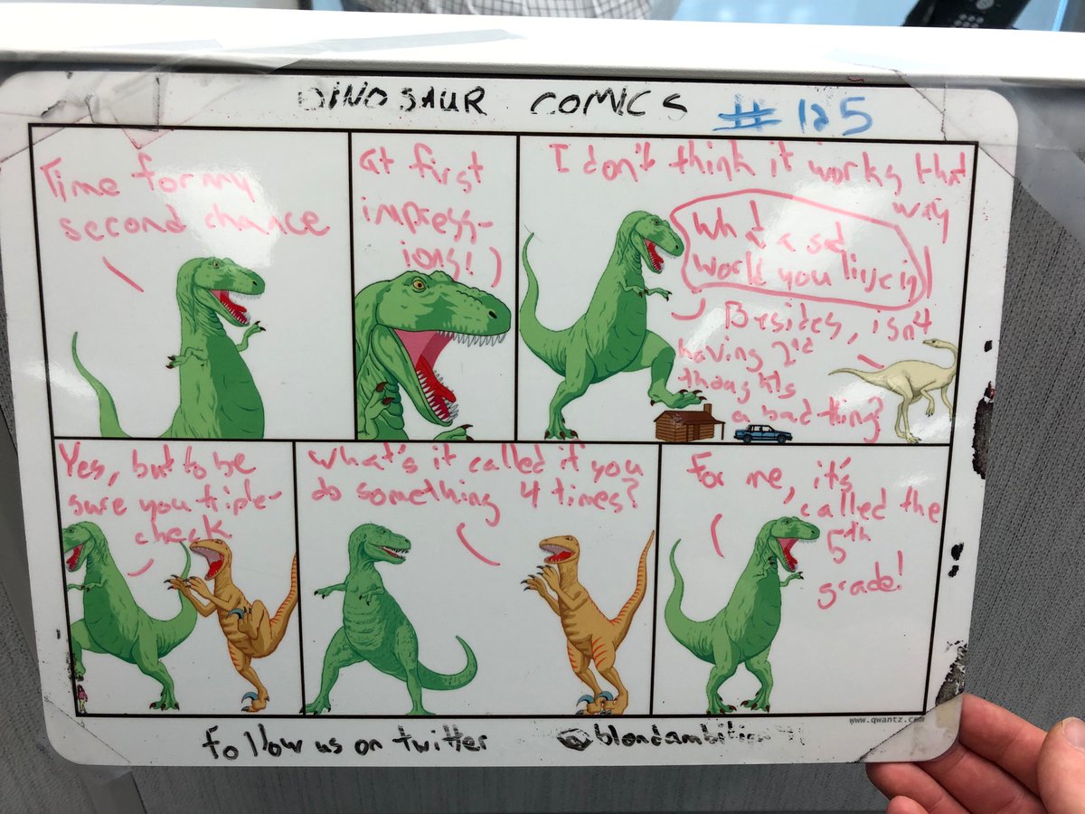 BlondAmbition91's tweet photo. Yet another experience we all share. Right? #dinosaurcomics https://t.co/RQdAgt2mCf