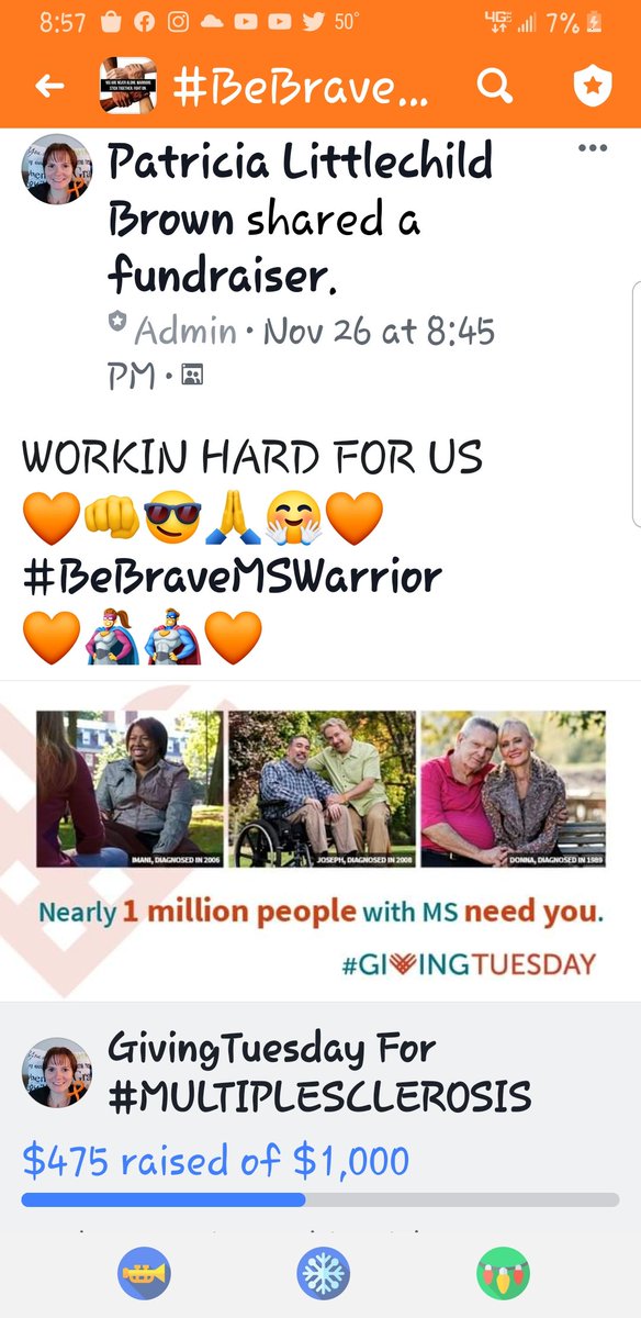MSHotMess83's tweet photo. WORKIN' HARD FOR US #MULTIPLESCLEROSISWARRIORS 🧡👊🧡
I PRAY THAT ONE DAY #MS WILL NO LONGER STAND FOR #MultipleSclerosis IT WILL STAND FOR MYSTERY SOLVED!!! 🧡🙏🎗🙏🧡
#BeBraveMSWarrior 
🧡🦸‍♀️🦸‍♂️🧡 https://t.co/ecwfQ0R0HF