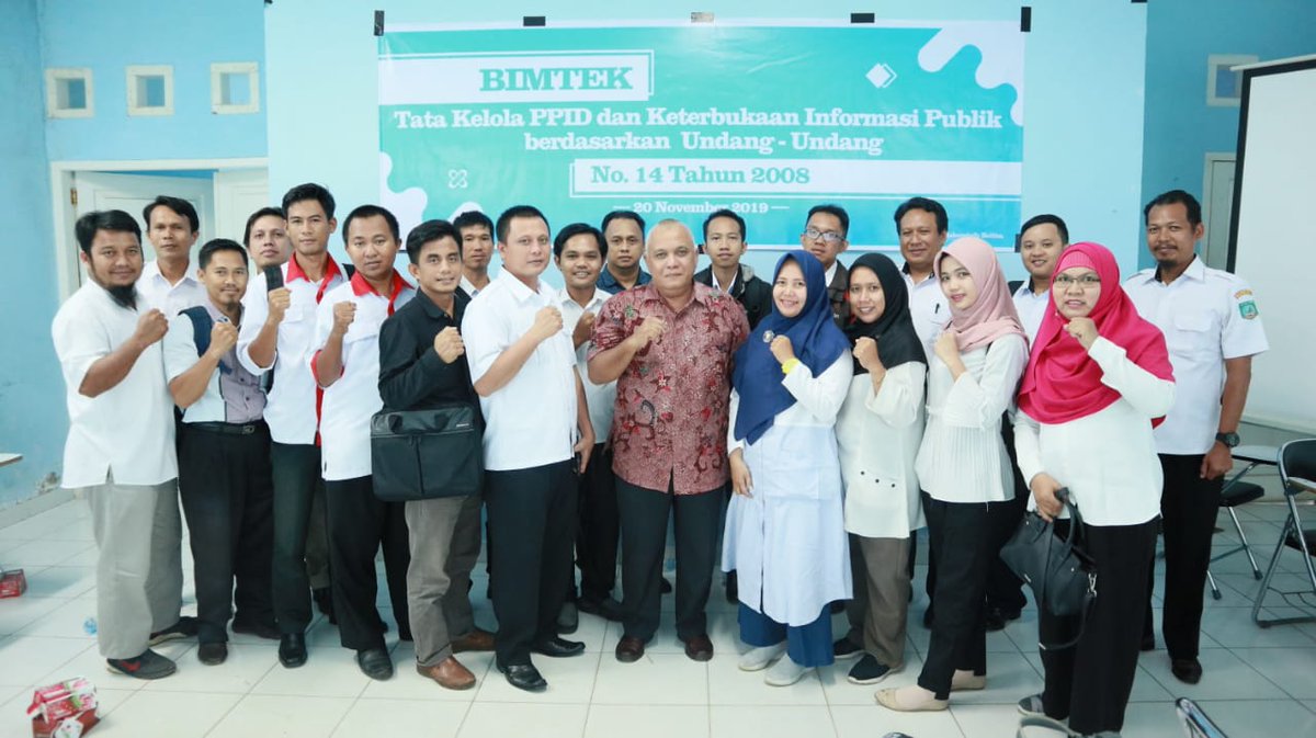 Dinas Kominfo Kab. Beltim Adakan Bimtek PPID bagi  PPID Pembantu dari seluruh OPD 20/11/19
