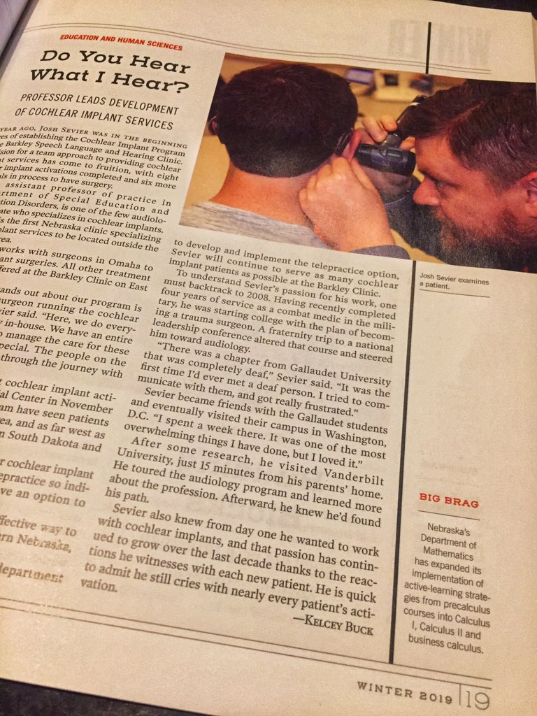 HearingDocJosh's tweet photo. A magazine was left in my work mailbox today... color me surprised when I found myself in it...
.
.
#audiology #audpeeps #cochlearimplants #drgingerbeard https://t.co/rDNPNppqxh