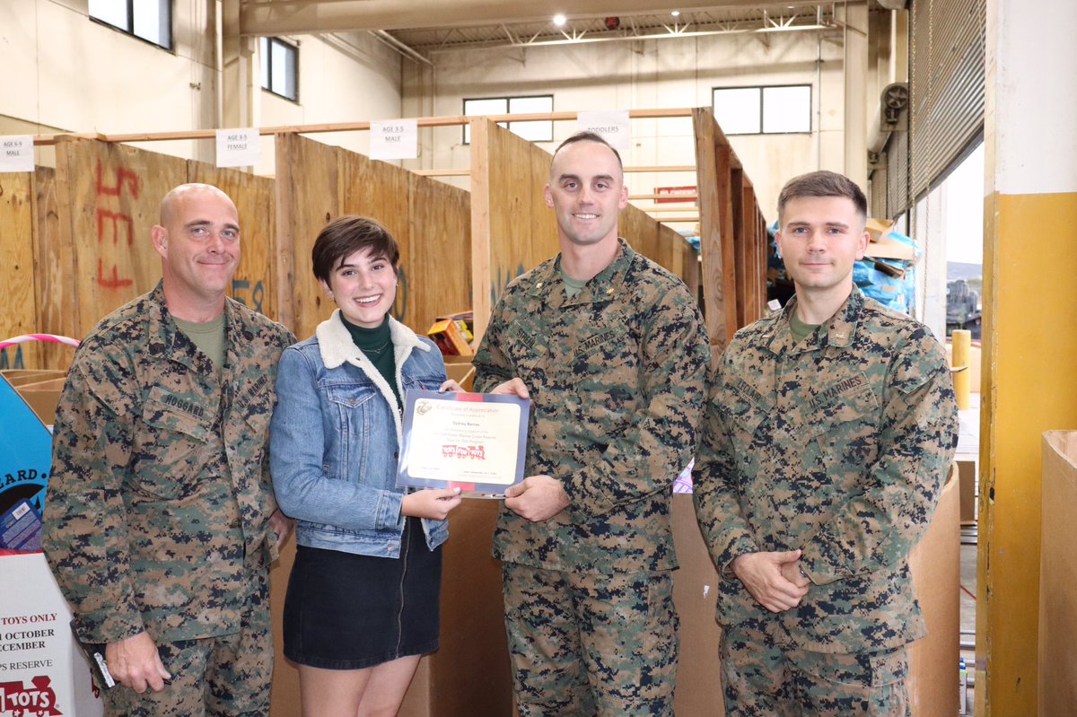 TweetsBySydney's tweet photo. Today is one of my favorite days of the year!  I went to visit my Marines to drop off 166 @chriscolfer books for Toys for Tots! It never gets old getting to share these books and adventures with kids in need, and I love it.  Thank you, Chris! ❤️📚 @Prncs_T https://t.co/3uKiAlsvFL