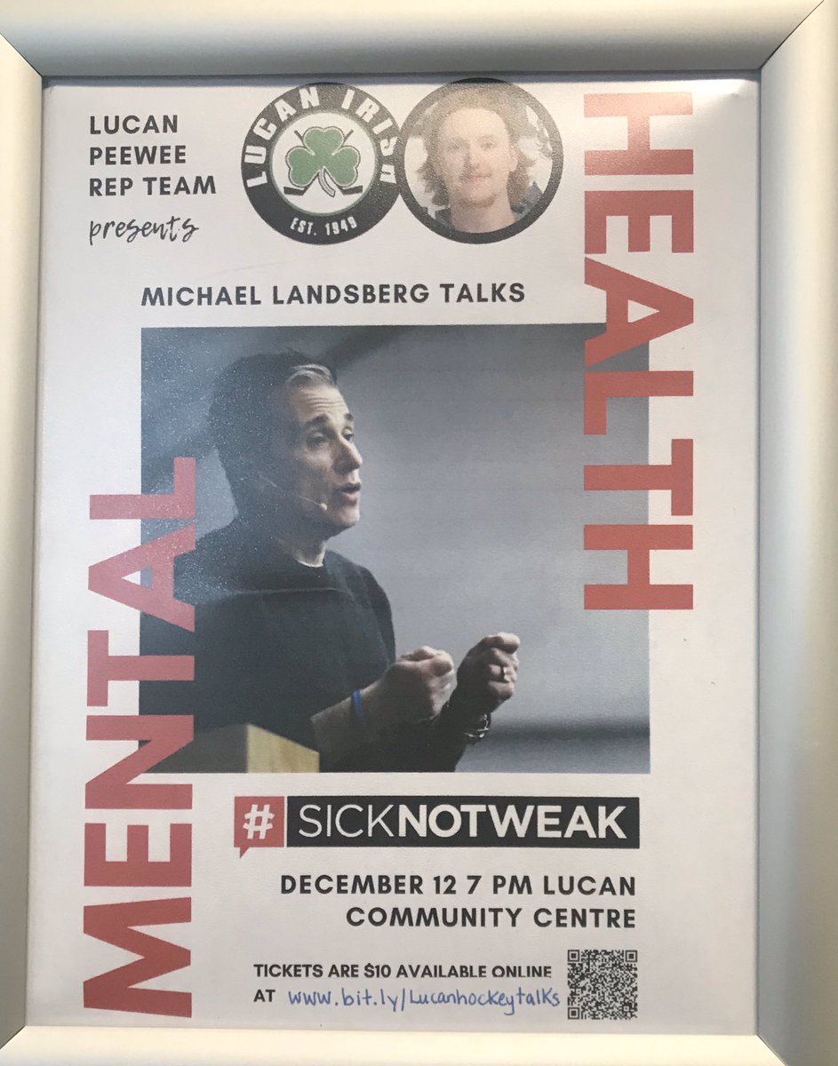 Join us for this great event #SickNotWeak #MentalHealthAwareness @Lucan_Irish @CMHAMiddlesex @heylandsberg