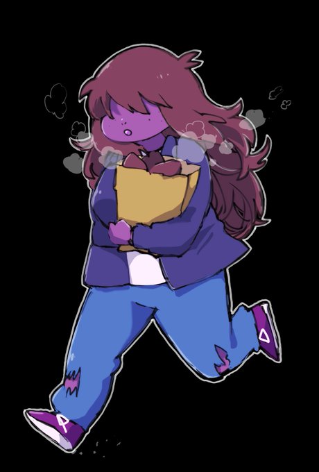 これはやきいもが冷めないうちにクリスくんちに向かうスージィちゃん 