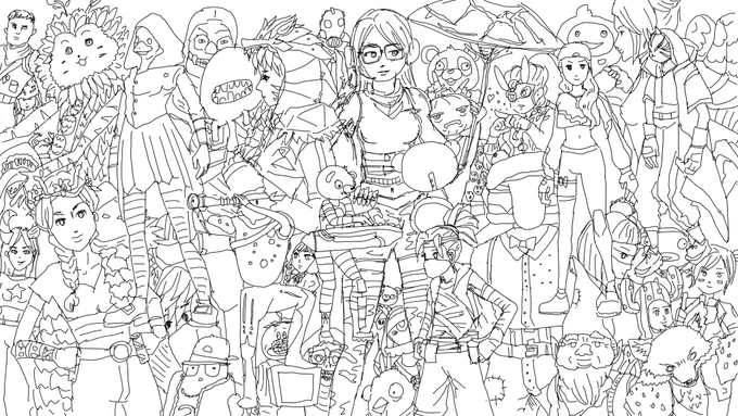 液タブ借りて練習…!
#フォートナイトイラスト 